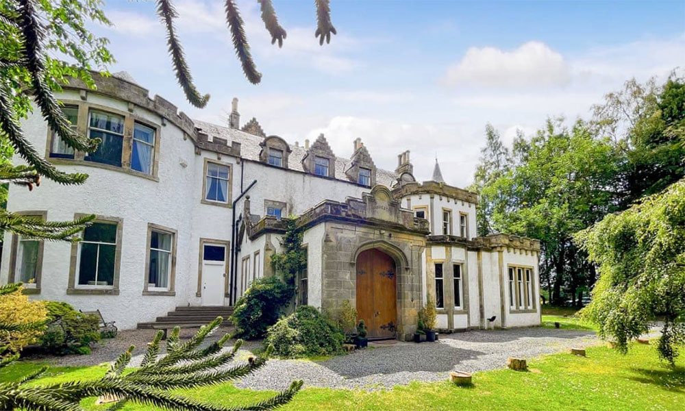 Harvieston Hall — privately held Scottish country house.